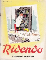RIDENDO  N° 343 . Revue Humoristique Médicale Illustrée.- L'ARMOIRE AUX ECHANTILLONS - Humor