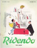 RIDENDO  N° 361 . Revue Humoristique Médicale Illustrée.- SEX SHOP - Geneeskunde & Gezondheid