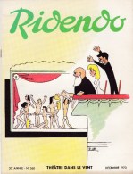 RIDENDO  N° 360 . Revue Humoristique Médicale Illustrée.- THEÂTRE DANS LE VENT - Geneeskunde & Gezondheid