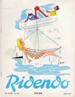 RIDENDO  N° 353 . Revue Humoristique Médicale Illustrée.- PÊCHE - Medicine & Health