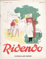 RIDENDO  N° 352 . Revue Humoristique Médicale Illustrée.- CONTROLE ANTI-DOPING - Medicina & Salud