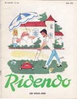 RIDENDO  N° 351 . Revue Humoristique Médicale Illustrée.- LES WEEK-END - Medicine & Health