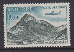 Andorra Fr. 1964 Airmail 10FF ** Mnh  (31785) - Poste Aérienne