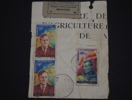 CENTRAFRIQUE - Étiquette De Colis De Carnot En 1968 Pour La France + étiquette De Douane- A Voir - L 1361 - Centrafricaine (République)