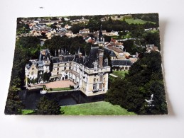 Carte Postale Ancienne : En Avion Au Dessus De VIGNY : Le Chateau La Cour D'Honneur - Vigny