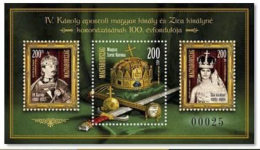 HUNGARY - 2016. S/S Hungarian Saints And Blesseds / Cent.of The Coronation King Charles IV. And Queen Zita Normal! MNH!! - Nuovi