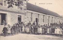 Mainville - Les Ecoles (belle Animation, L'ensemble Des élèves Et Leurs Maitresses Sont Dans La Cour) Circulé 1906 - Other & Unclassified