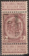 RIJKSWAPEN Nr. 55   Voorafgestempeld Nr. 709 Positie B  BRUXELLES 05   ; Staat Zie Scan ! Inzet Aan 5 € ! - Rollenmarken 1894-99