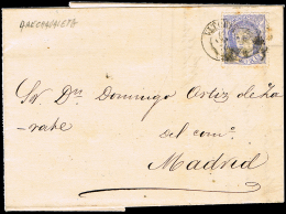 ALAVA - EDI O 107 - CARTA CIRC DE VITORIA A MADRID - FECH. "VITORIA 16.AB.1870 - Storia Postale