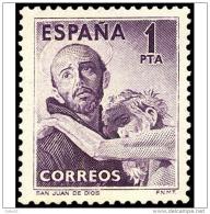 ES1070SCCF-LPC-TRTEO.España.Espagne.Spain.SAN  JUAN  DE DIOS.1953.(Ed 1070*)sin Charnela. - Théologiens