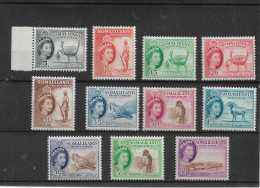 SOMALILAND 1953-1958 SET (ex 5c And 1s 30) SG 138/148 MOUNTED MINT Cat £114 - Somaliland (Protectorate ...-1959)