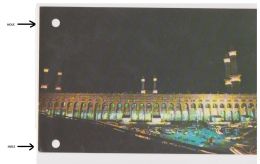 SAUDI ARABI - THE HOLY MOSQUE AT NIGHT - RED POSTMARK  ( 703 ) - Arabia Saudita