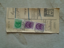 D138724 Hungary  Parcel Post Receipt 1939 Jászberény - Pacchi Postali