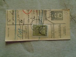 D138726 Hungary  Parcel Post Receipt 1939  Rákospalota - Postpaketten
