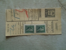 D138728 Hungary  Parcel Post Receipt 1939 - Postpaketten