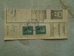 D138731 Hungary  Parcel Post Receipt 1939   IPOLYSÁG - Pacchi Postali