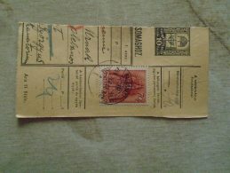 D138732 Hungary  Parcel Post Receipt 1939   Balassagyarmat - Parcel Post