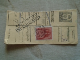 D138737 Hungary  Parcel Post Receipt 1941 VÁRPALOTA - Colis Postaux