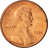 Monnaie, États-Unis, Lincoln Cent, Cent, 1988, U.S. Mint, Philadelphie, SUP+ - 1959-…: Lincoln, Memorial Reverse