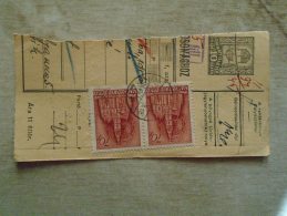 D138747 Hungary  Parcel Post Receipt 1941 - Pacchi Postali