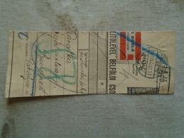 D138750  Hungary  Parcel Post Receipt 1939 SZOLNOK - Paketmarken