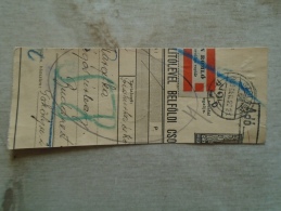 D138750  Hungary  Parcel Post Receipt 1939 SZOLNOK - Parcel Post