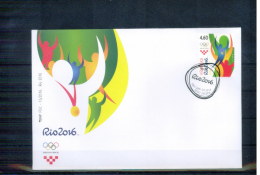 Kroatien / Croatia  2016 Rio De Janeiro Olympic Games  FDC - Eté 2016: Rio De Janeiro