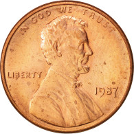 Monnaie, États-Unis, Lincoln Cent, Cent, 1987, U.S. Mint, Philadelphie, SPL - 1959-…: Lincoln, Memorial Reverse