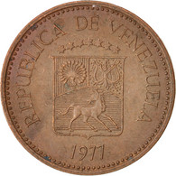 Monnaie, Venezuela, 5 Centimos, 1977, TTB+, Copper Clad Steel, KM:49 - Venezuela