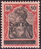 N°16 80pf Rouge Et Noir Sur Rose   Qualité:* Cote:300€ - Autres & Non Classés