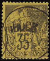 N°8 35c Violet-noir Sur Jaune TB   Qualité:OBL Cote:530€ - Altri & Non Classificati