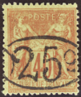 N°27 25c Sur 40c Rouge-orange   Qualité:* Cote:2000€ - Sonstige & Ohne Zuordnung