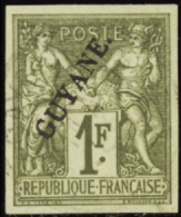 N°15 1f Olive TB   Qualité:OBL Cote:180€ - Altri & Non Classificati