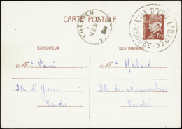 N°0 Ile D'Yeu Entier Postal 1f20 Pétain   Qualité:OBL Cote:475€ - Altri & Non Classificati