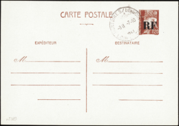 N°0 Orléans Entier Postal 1f20 Pétain (n°2)   Qualité:OBL Cote:100€ - Altri & Non Classificati
