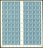 N°180 1f25 Pasteur Feuille De 100 Timbres CD 19-3-26   Qualité:** Cote:5100€ - Altri & Non Classificati