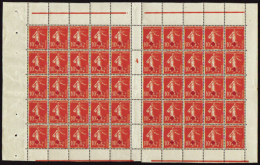 N°146 10c+5c Croix-rouge Feuille De 50 Timbres Mill 4   Qualité:** Cote:375€ - Altri & Non Classificati