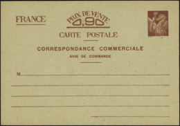 N°654 Iris SANS VALEUR CP3 Brun Foncé Sur Gris   Qualité: Cote:120€ - Other & Unclassified