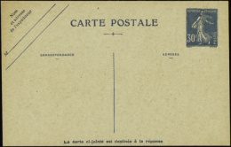 N°192 30c Semeuse Bleu (date 631 Sur La Réponse)   Qualité: Cote:150€ - Autres & Non Classés