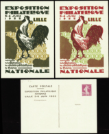 N°190 I1S  20c Semeuse Expo. De Lille 3 Cartes   Qualité: Cote:180€ - Altri & Non Classificati