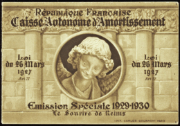 N°256 C1 Le Sourire De Reims Carnet De 8 Timbres   Qualité:** Cote:1320€ - Otros & Sin Clasificación