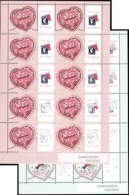 N°3747 A/3748A Personnalisés 2 Valeurs En 2 Feuillets Impression Partielle Sur 14 Timbres  Qualité:** - Altri & Non Classificati