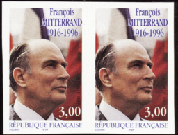 N°3042 François Mitterrand Paire Non Dentelée   Qualité:** Cote:500€ - Altri & Non Classificati