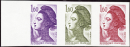 N°2187 1f60 Liberté Bande De 3 Essais   Qualité:** Cote:.....€ - Altri & Non Classificati