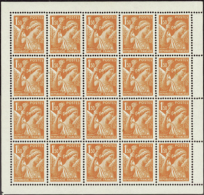 N°435 A 1f50 Iris Faux FFI Feuillet De 20 Timbres   Qualité:** Cote:550€ - Altri & Non Classificati