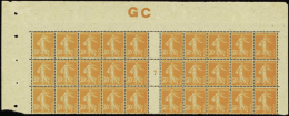 N°141 Bloc De 30 Timbres Manchette GC Mill 7   Qualité:** Cote:1240€ - Other & Unclassified