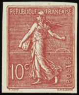 N°129 D 10c Semeuse Lignée Type II Non Dentelé   Qualité:(*) Cote:230€ - Altri & Non Classificati