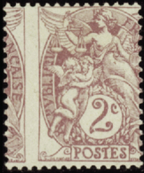 N°108 2c Blanc Type I Piquage à Cheval   Qualité:* Cote:.....€ - Altri & Non Classificati