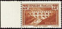 N°262 B 20f Pont Du Gard Dentelé 11 Bdf   Qualité:** Cote:2400€ - Altri & Non Classificati