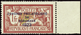N°182 Congrès Philatélique De Bordeaux Bdf   Qualité:** Cote:925€ - Autres & Non Classés